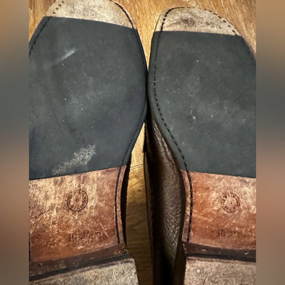 Miguel Angel Brown Leather Men’s Loafers Size 10 1/2 Made In Spain - Picture 12 of 14